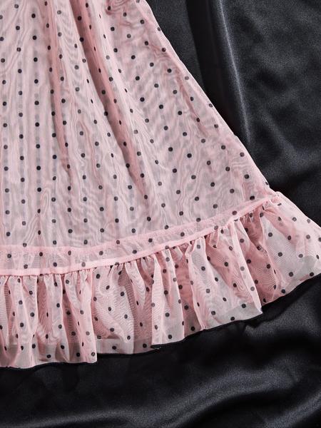 Women's Elegant Polka Dot Pajama Set