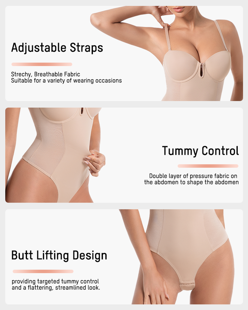 All-in-One Shaping Bodysuit Thong
