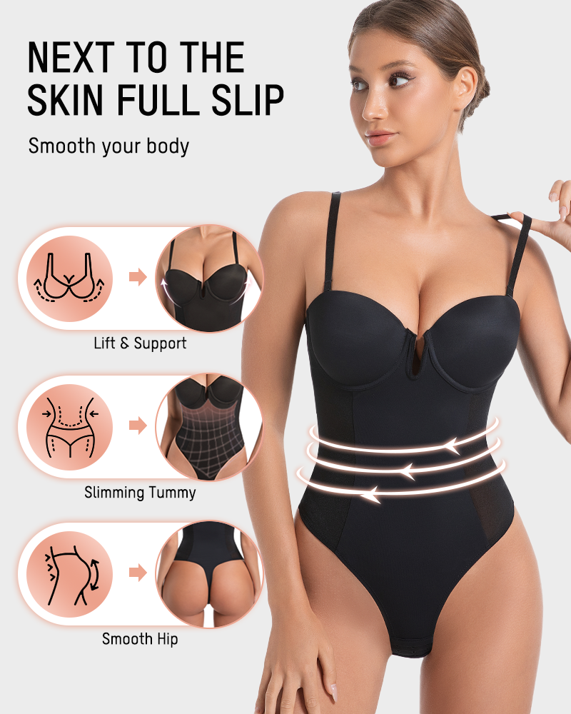 All-in-One Shaping Bodysuit Thong