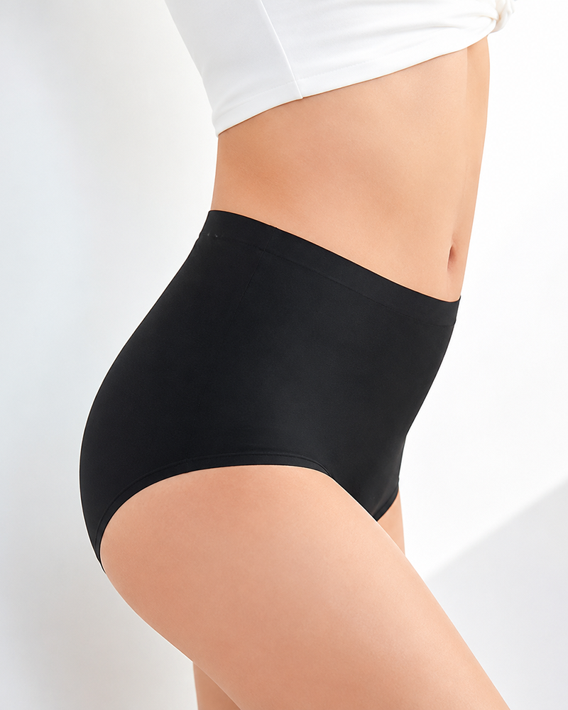 Women's High Waist Seamless No Show Briefs Panties
