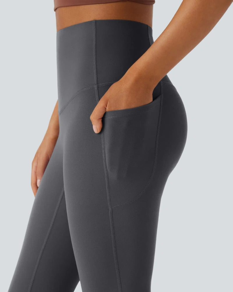 High Waisted Tummy Control Butt-Lifting Shaping Yoga Bootcut Leggings