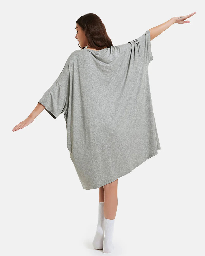 Soft Bamboo Sleepshirt with Pocket Plus Size S-5XL