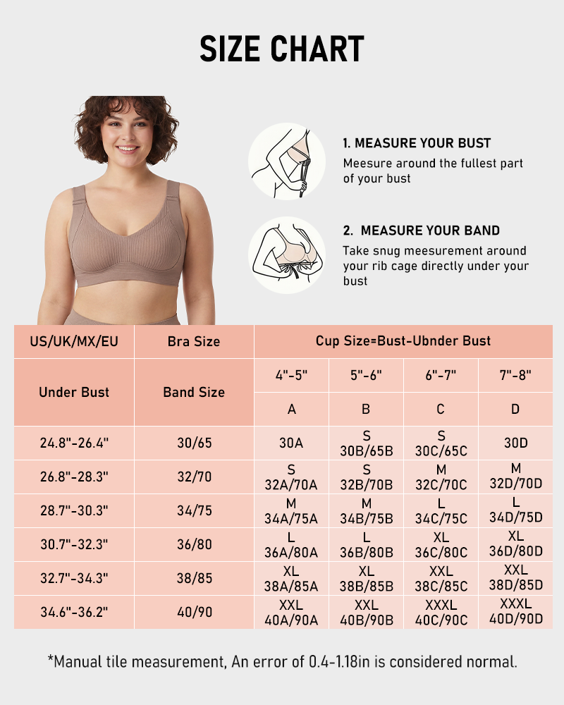 Women's Solid Ribbed Push Up Soft Breathable Wireless Bra
