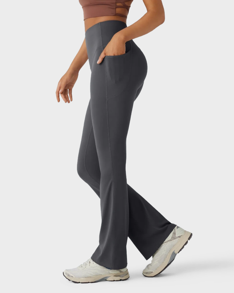 High Waisted Tummy Control Butt-Lifting Shaping Yoga Bootcut Leggings