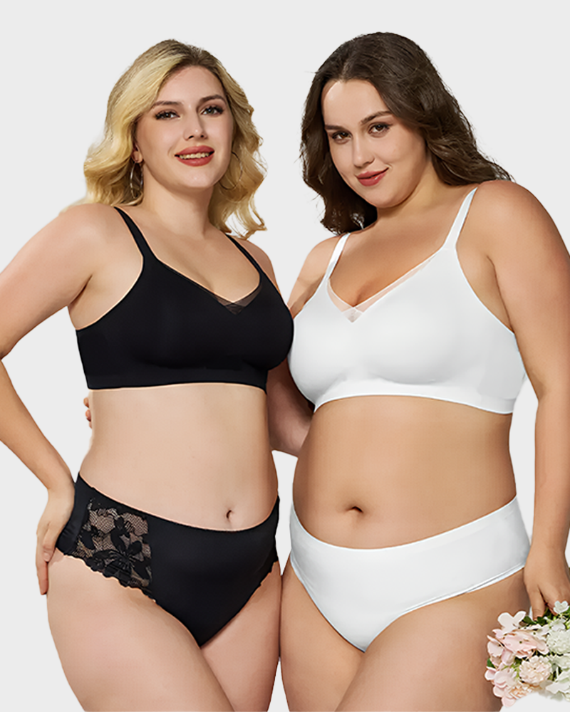 Seamless Wireless Full Coverage Push Up No Underwire Everyday Jelly Bra