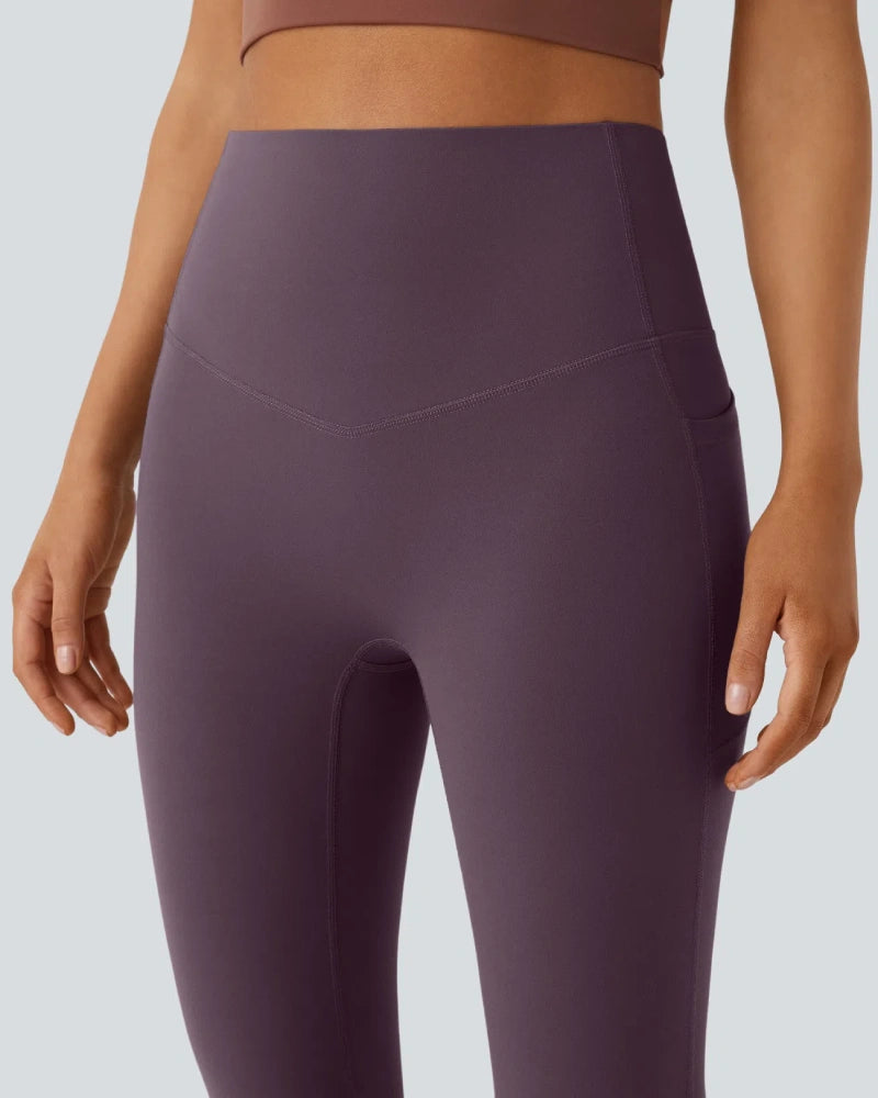 High Waisted Tummy Control Butt-Lifting Shaping Yoga Bootcut Leggings