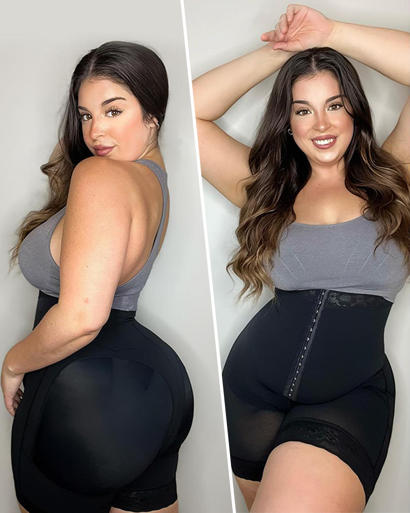 Colombian Faja Shorts Tummy Control Butt Lifter Zipper Crotch Shapewear