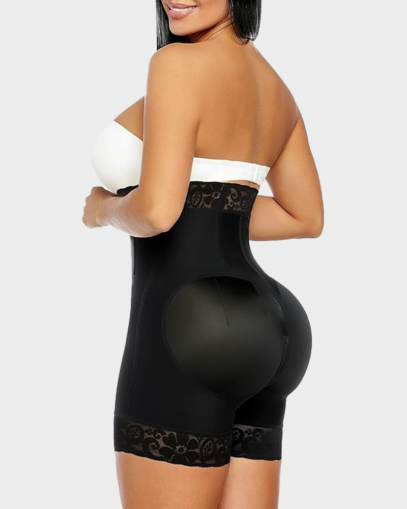 Colombian Faja Shorts Tummy Control Butt Lifter Zipper Crotch Shapewear