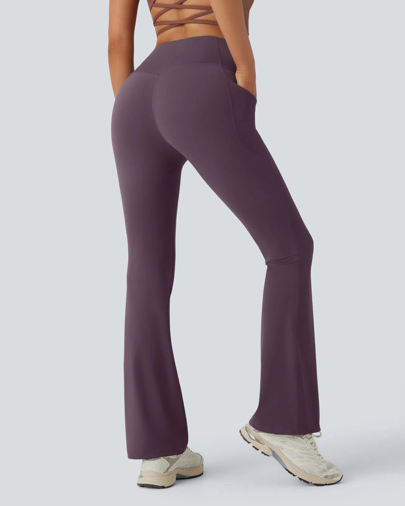 High Waisted Tummy Control Butt-Lifting Shaping Yoga Bootcut Leggings