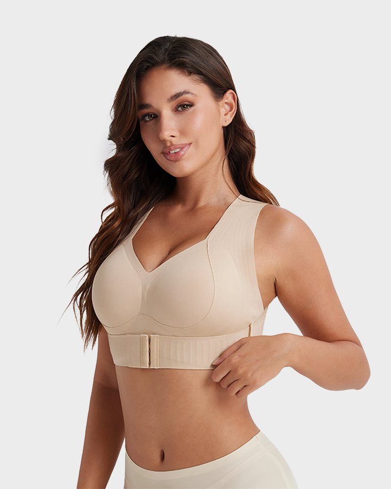 Posture Correction Bra Soft Breathable Non Removable Cups Yoga Sports Bra