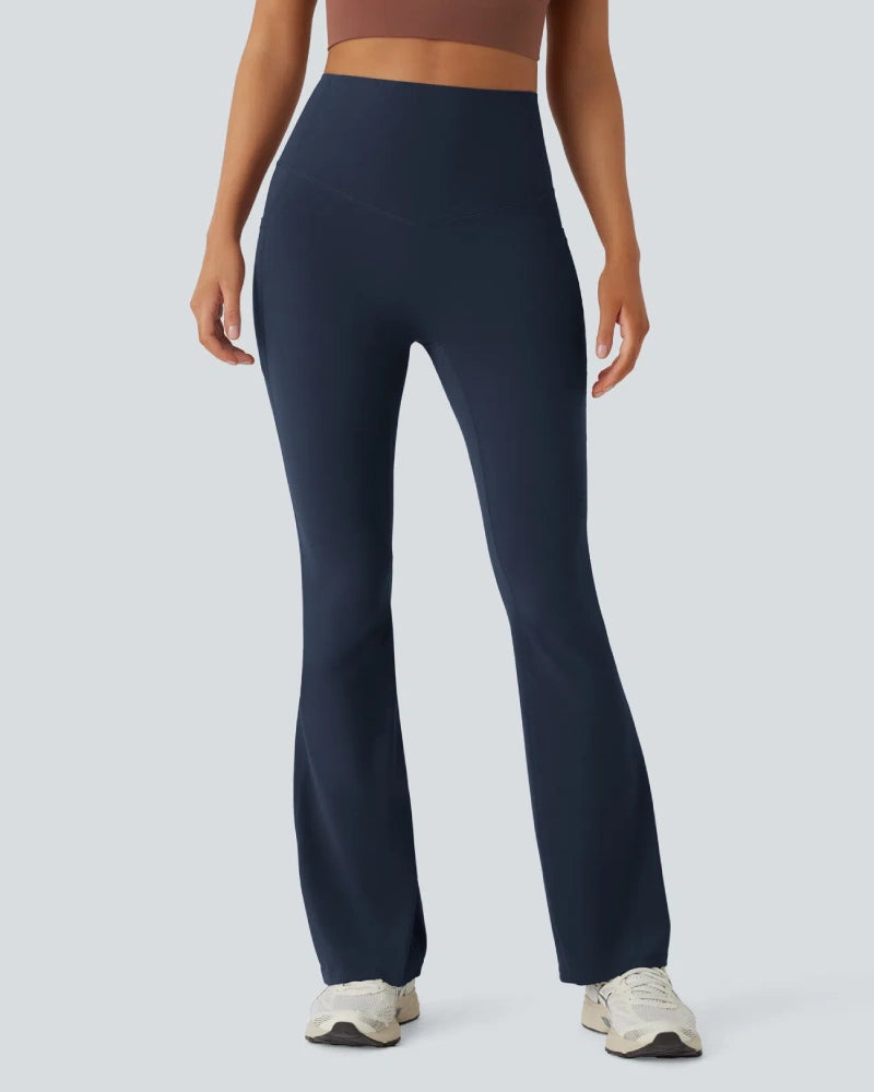 High Waisted Tummy Control Butt-Lifting Shaping Yoga Bootcut Leggings