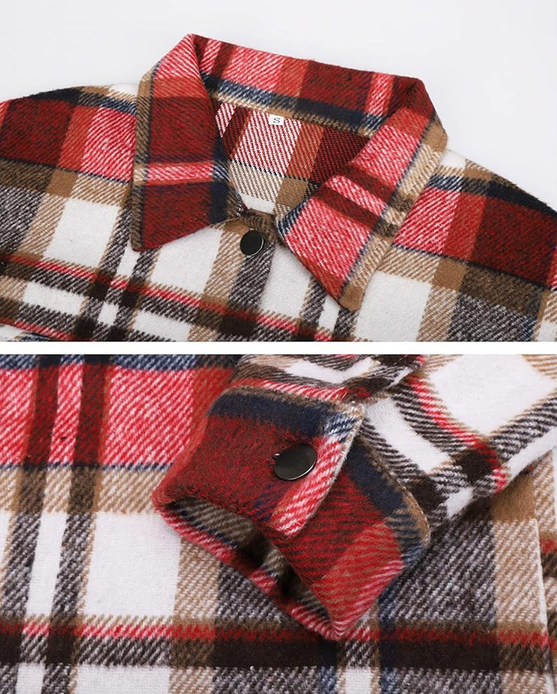 Plus Size Oversized Shacket in Cozy Flannel