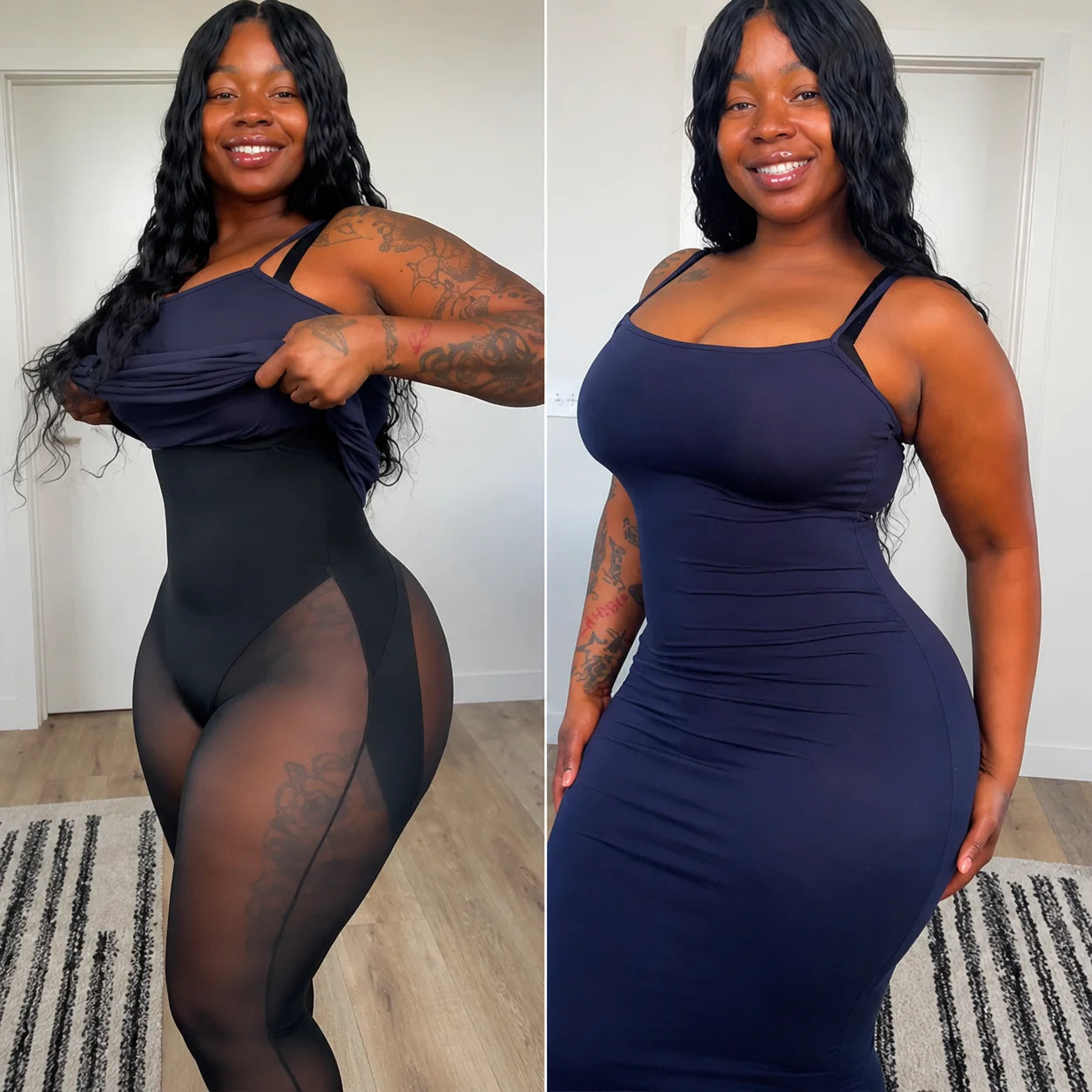 Mesh Tummy Control Butt-Lifting Capri Leggings