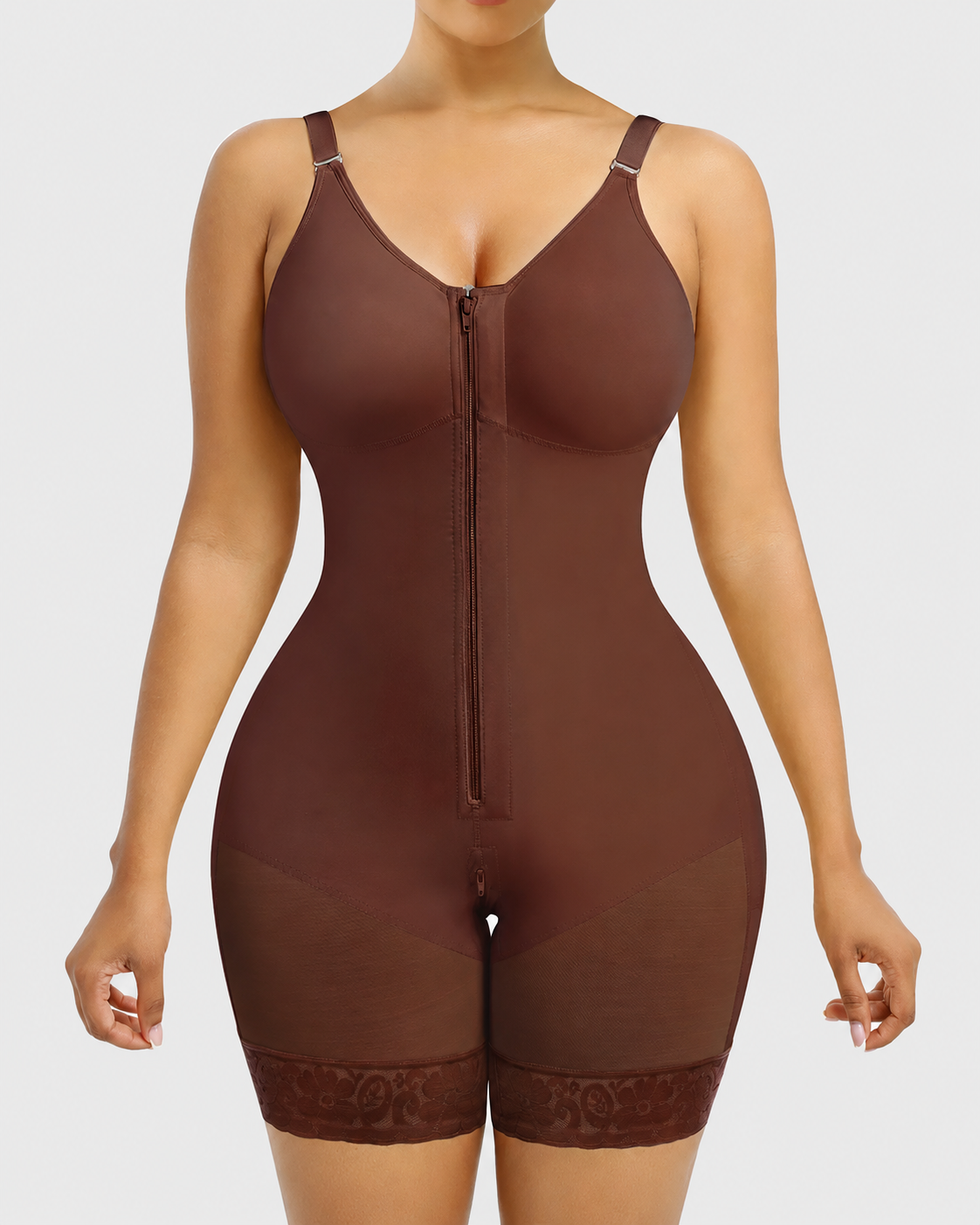 Tummy Control Butt Lifter Shaper with Zipper Crotch Fajas Colombianas