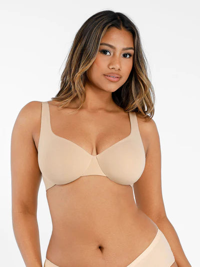 Underwire Adjustable Deep V-neck Bra