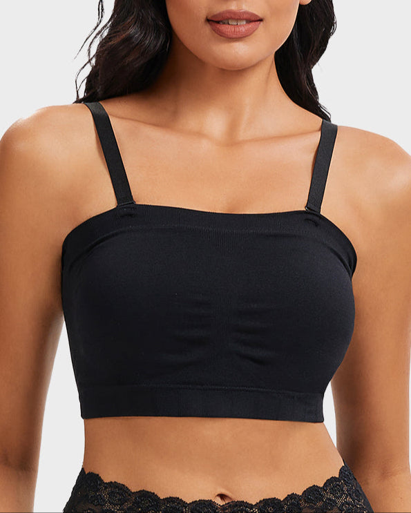 Full-Coverage Seamless Bandeau Bra