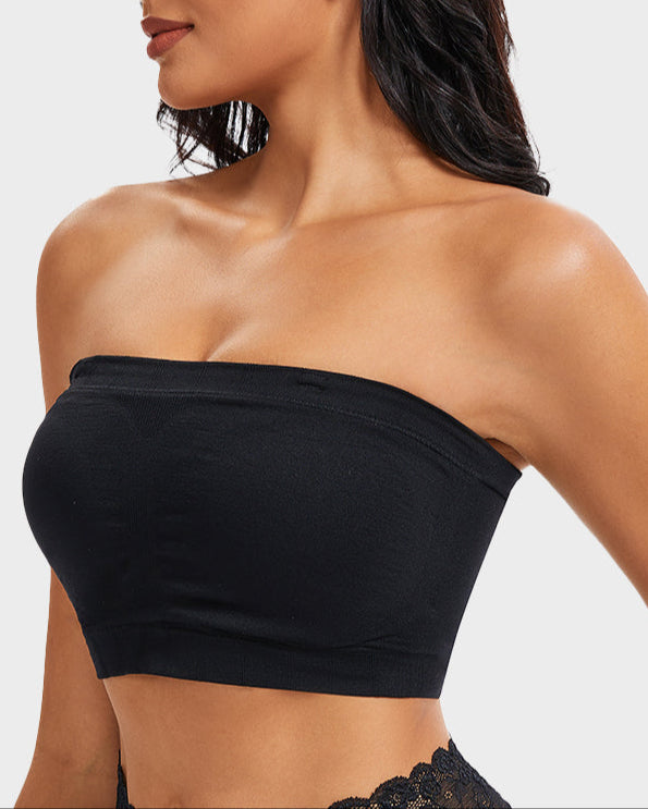 Full-Coverage Seamless Bandeau Bra