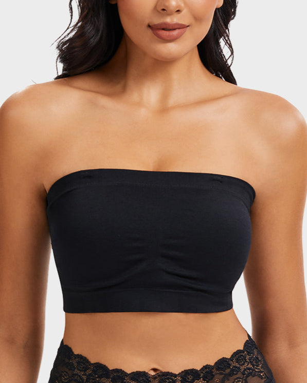 Full-Coverage Seamless Bandeau Bra
