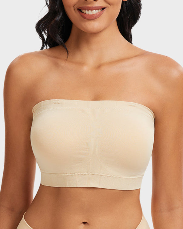 Full-Coverage Seamless Bandeau Bra