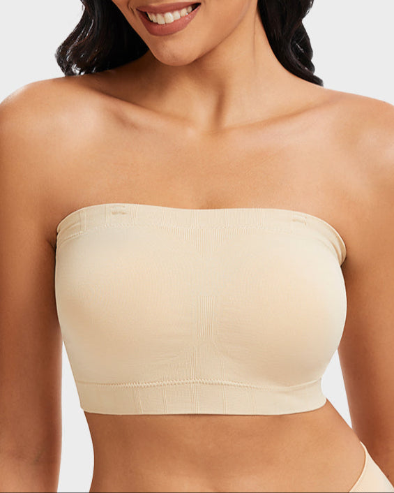 Full-Coverage Seamless Bandeau Bra