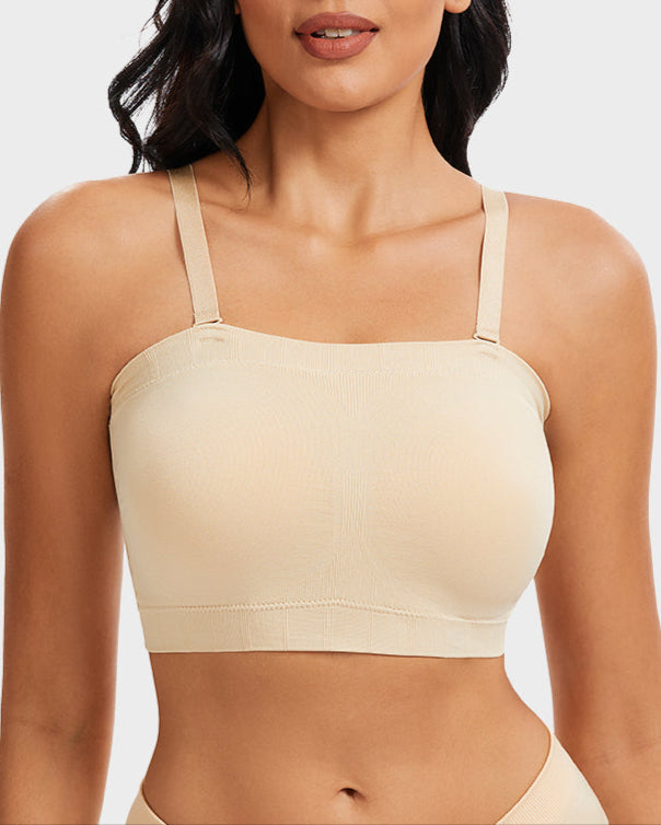 Full-Coverage Seamless Bandeau Bra