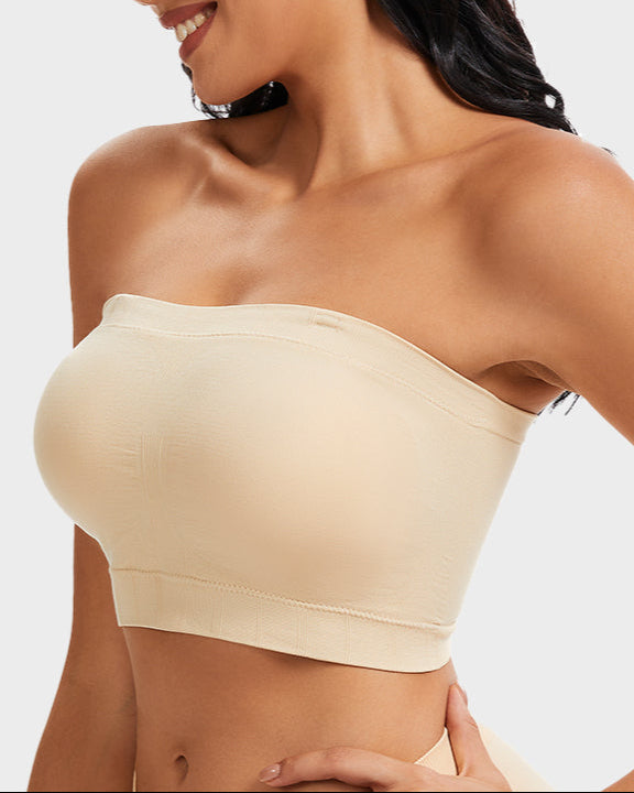 Full-Coverage Seamless Bandeau Bra