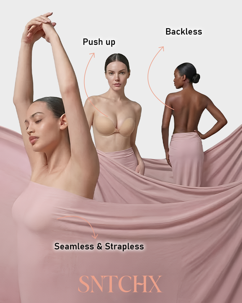 Waterproof Sweat Proof Reusable Push Up Sticky Bra