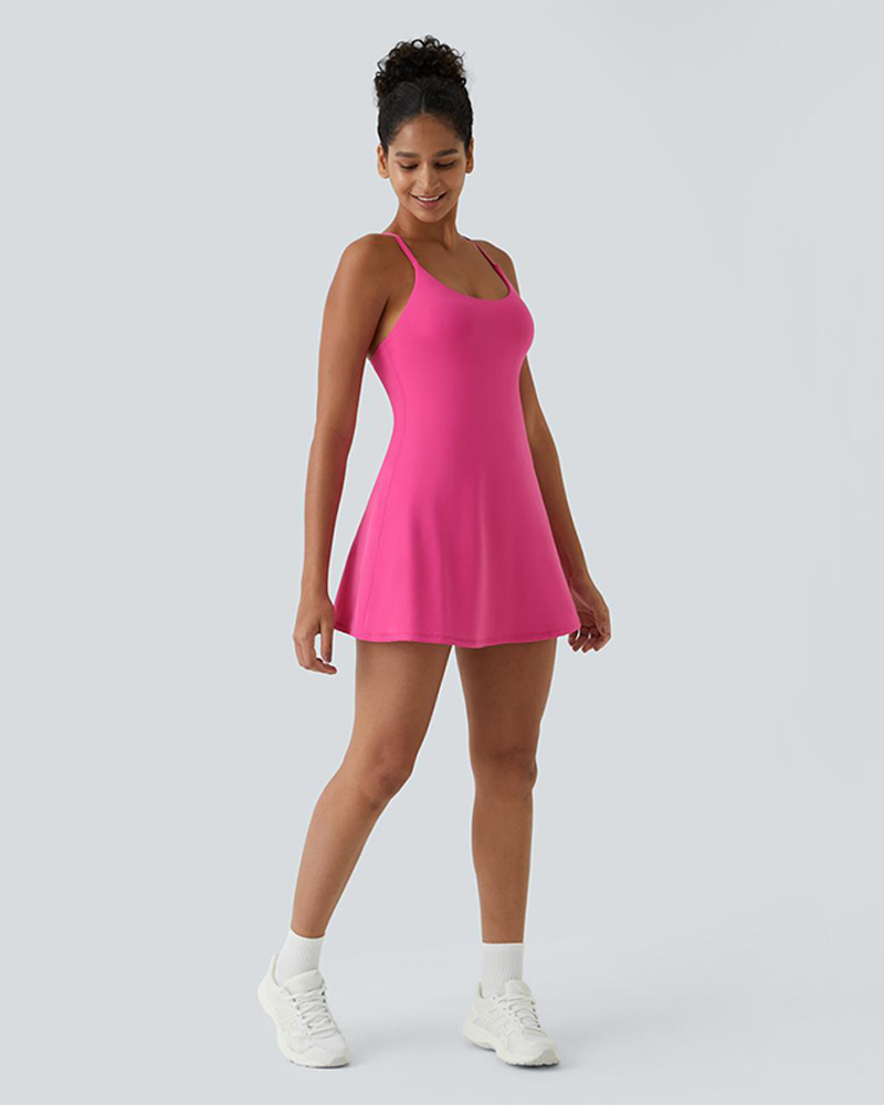 Plush Backless Active Dress Easy Peezy Dance Dress