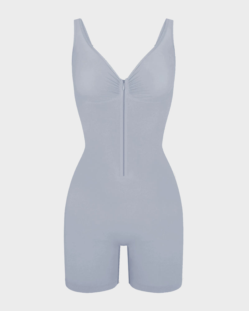 Tummy Control Bodysuits Zip-Up Ultra Stretch Shapewear