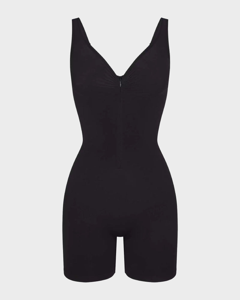 Tummy Control Bodysuits Zip-Up Ultra Stretch Shapewear