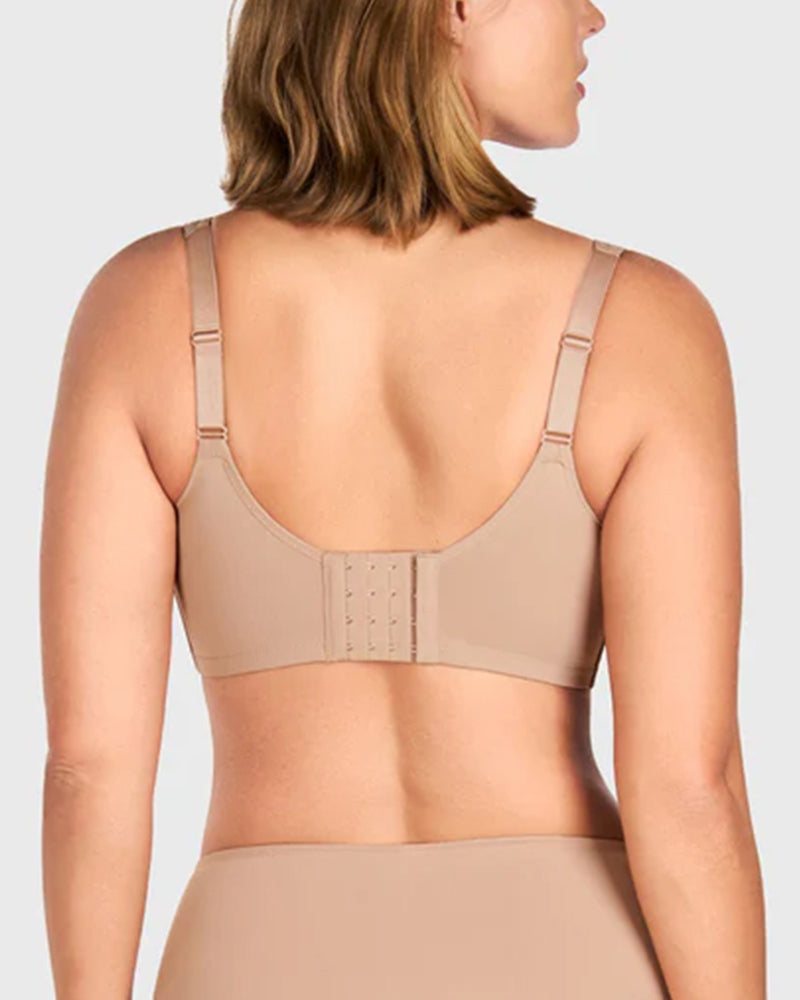 Mesh Unlined Full Coverage Non-padded Cooling Minimizer Bra