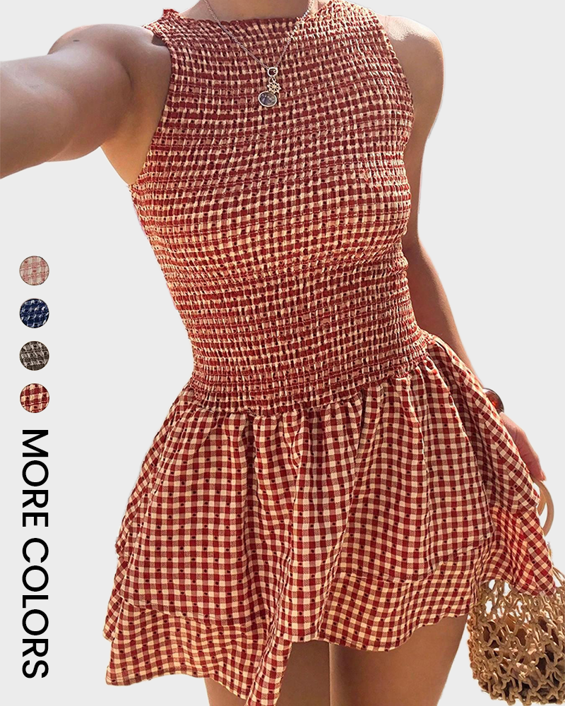 Women's Casual Fashion Sleeveless Short Dress
