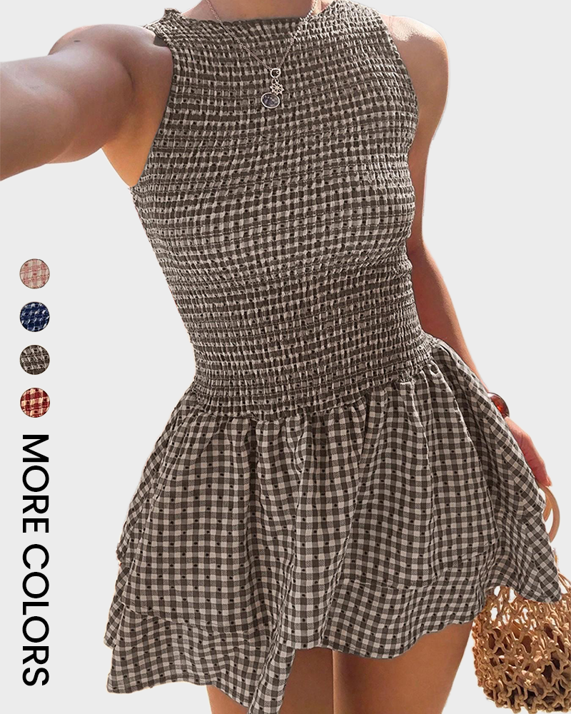 Women's Casual Fashion Sleeveless Short Dress