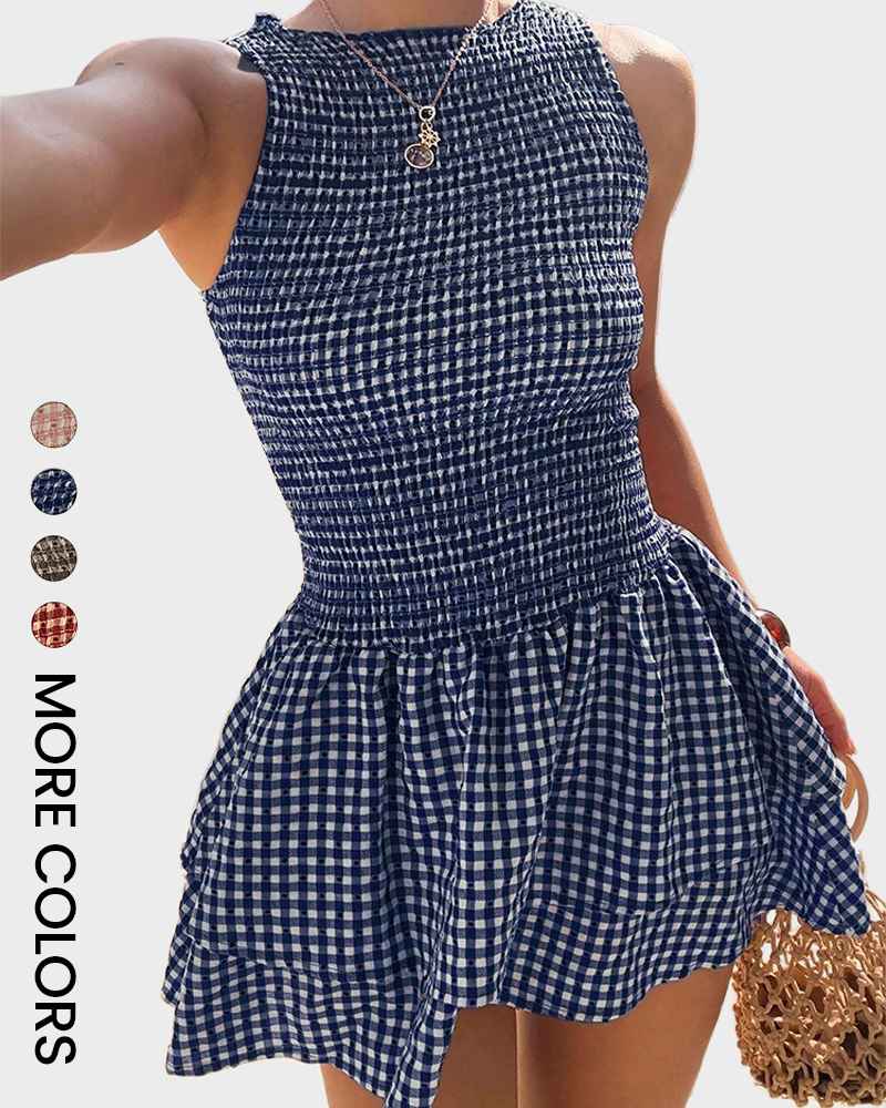 Women's Casual Fashion Sleeveless Short Dress