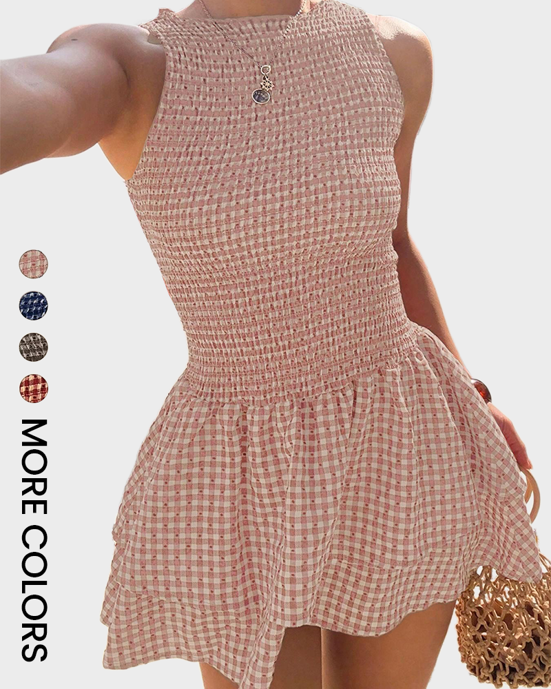 Women's Casual Fashion Sleeveless Short Dress