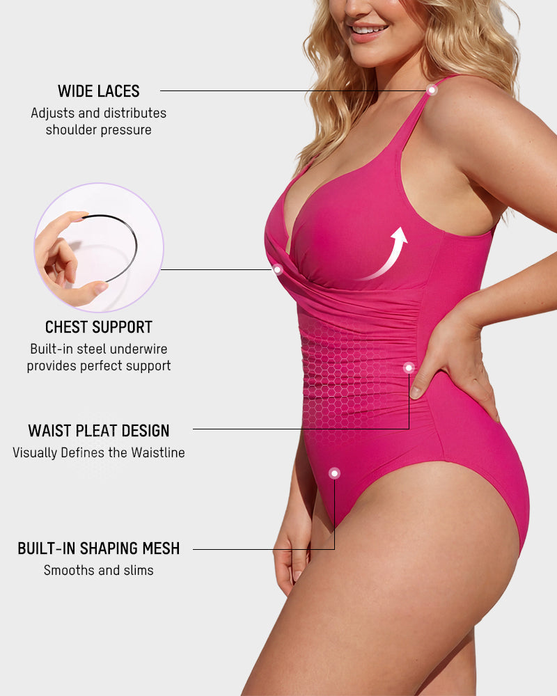 The Ultra-Soft Shaping Tummy Control One-Piece Swimsuit