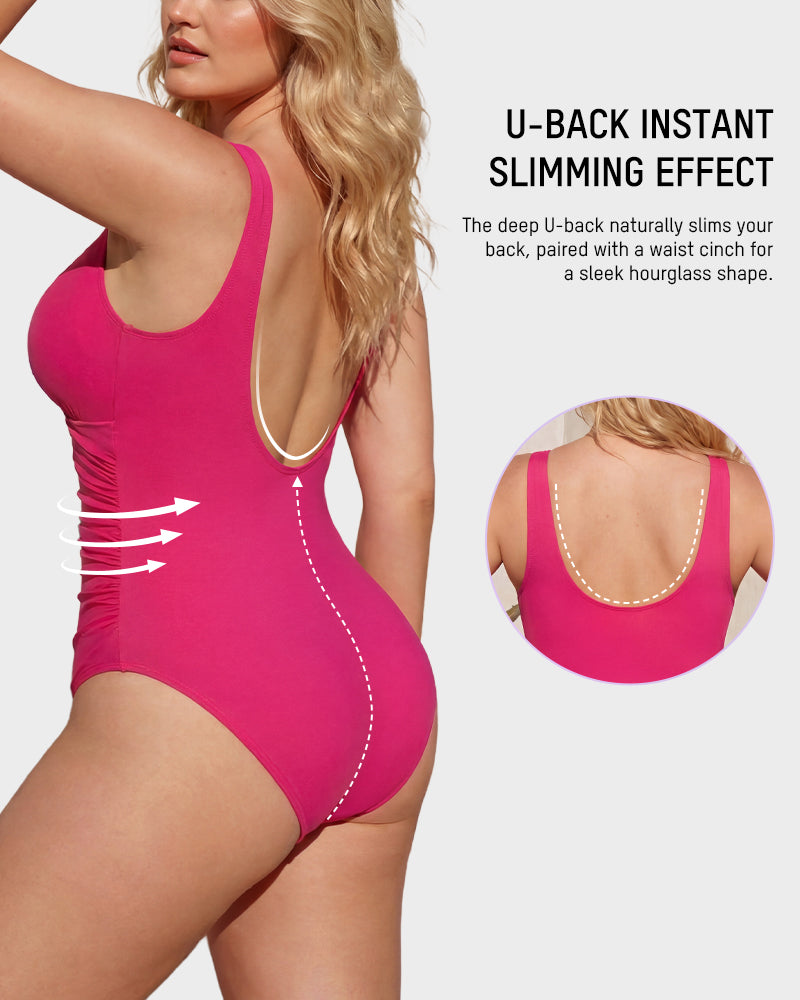 The Ultra-Soft Shaping Tummy Control One-Piece Swimsuit
