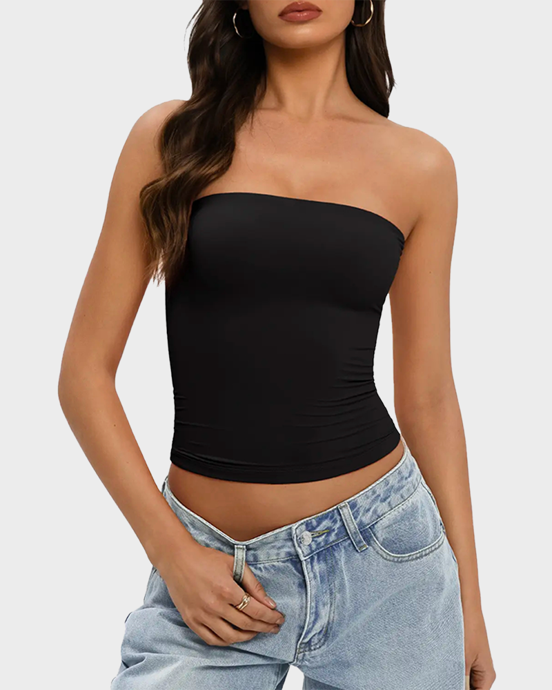 Women's Summer Going Out Double Lined Tube Top