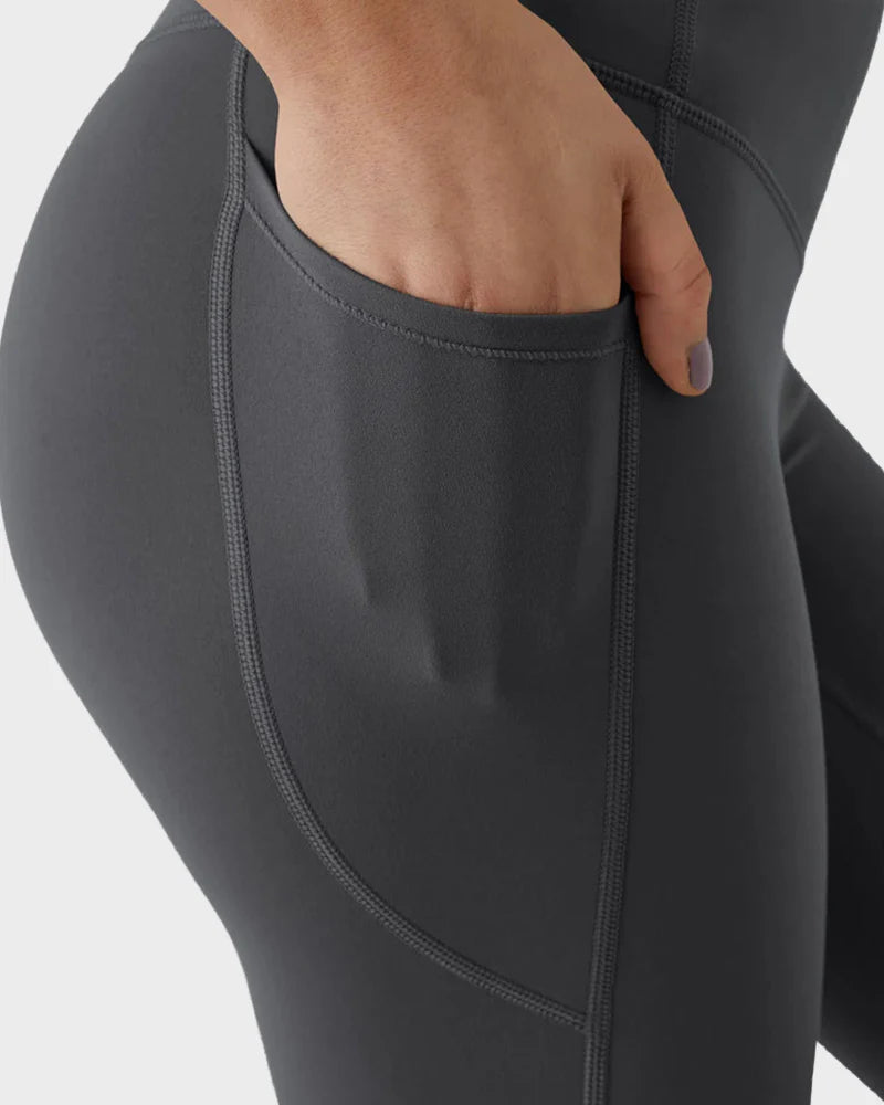 Tummy Control Butt-Lifting Training Leggings with Pockets