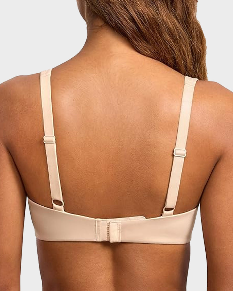 Unlined No Padded Underwired Double Layer Cup Balconette Bra