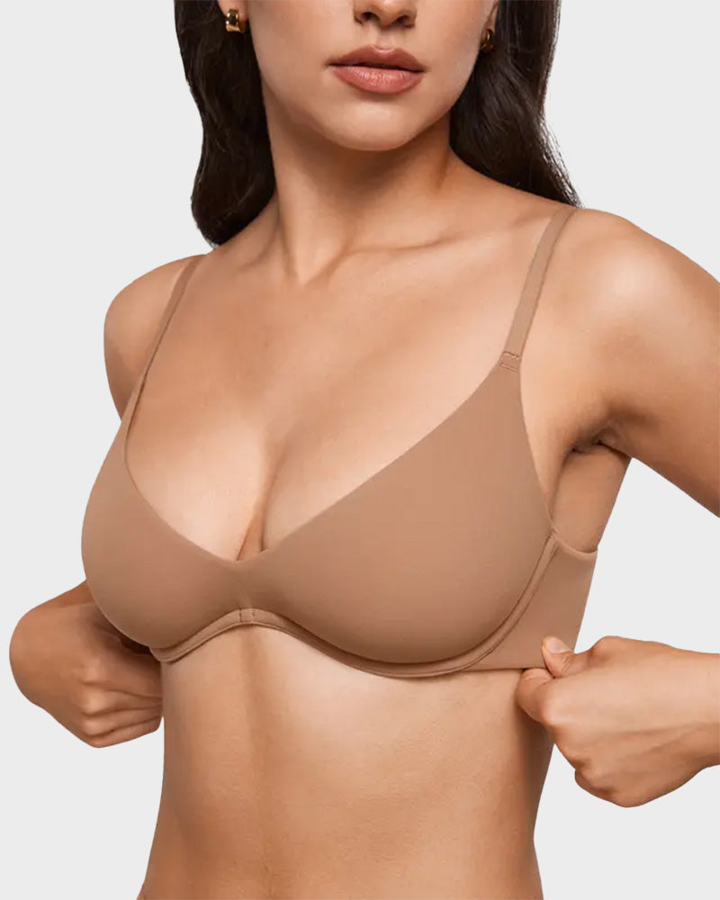 Women's Plus Plunge Unlined Underwire Sexy Demi Balconette Bras