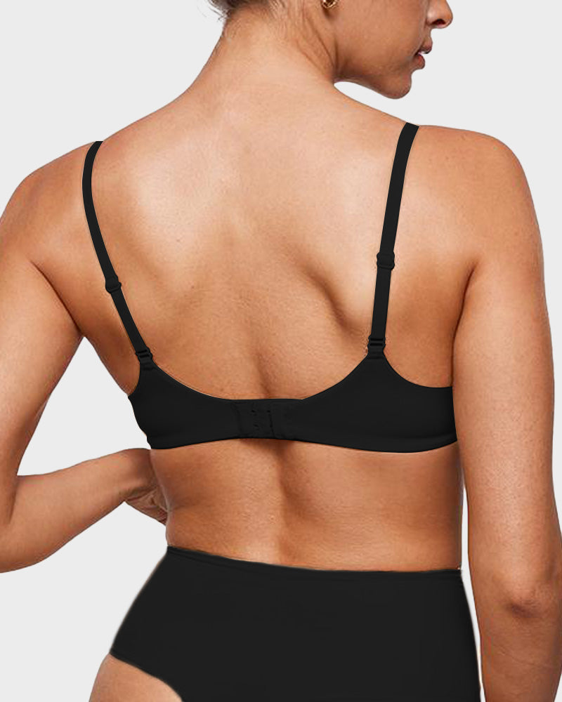 Women's Plus Plunge Unlined Underwire Sexy Demi Balconette Bras