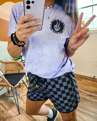 Checkered Drawstring Casual Elastic Waist Comfortable Everyday Chic Shorts
