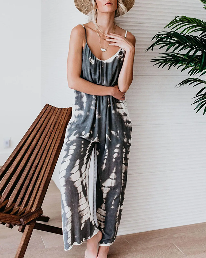 Plus Size Wide Leg Suspender Jumpsuit with Pockets Curvy Fashion Overalls