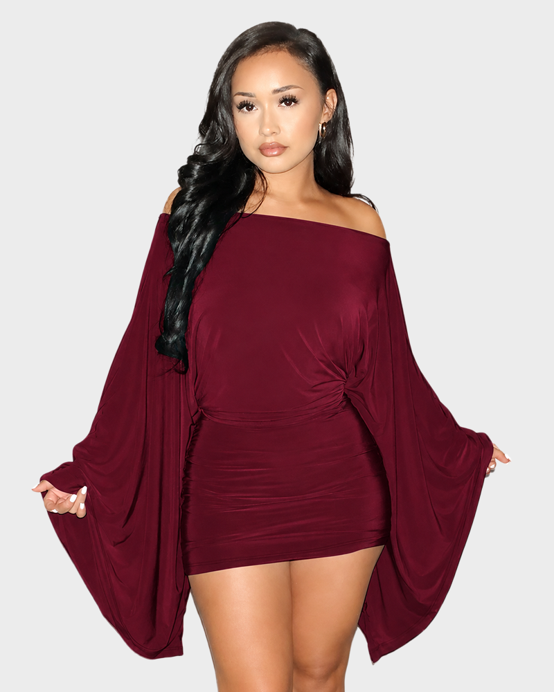 Spring Autumn Long Sleeve Bodycon Mini Party Club Dress