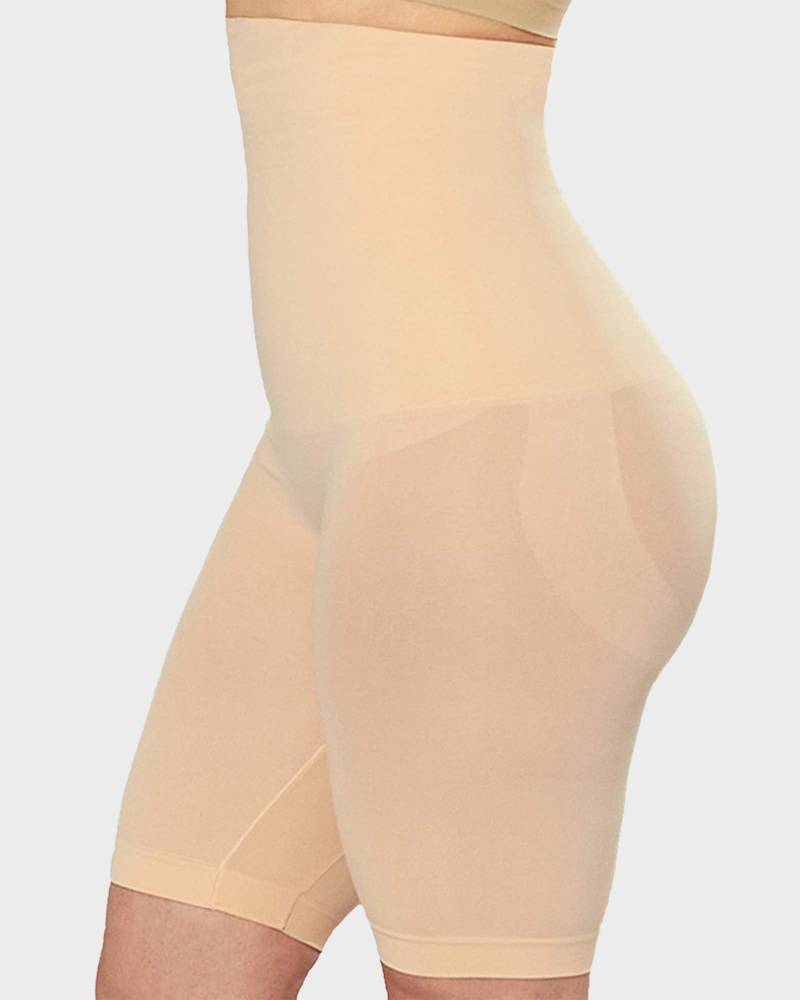 Anti Roll High Waisted Seamless Medium Compression Shapewear Shorts