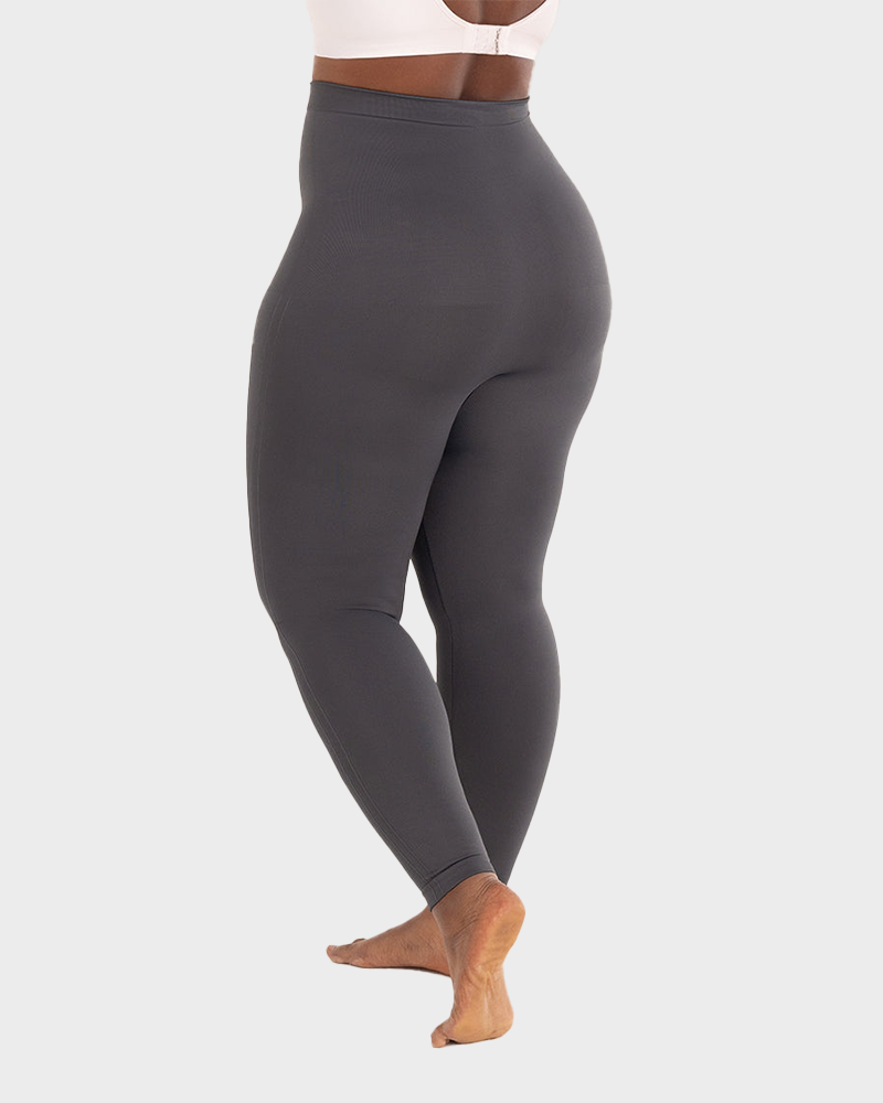 High Waisted Tummy Control Leggings Medium Compression Shaping Yoga Pants