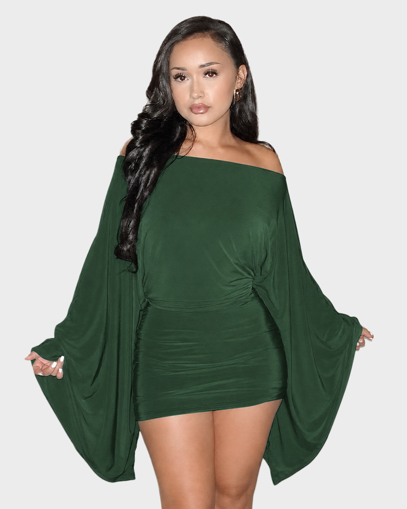 Spring Autumn Long Sleeve Bodycon Mini Party Club Dress