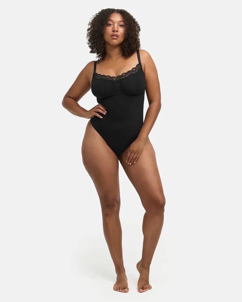 Lace Sculpting Bodysuit Shaping Shapewear