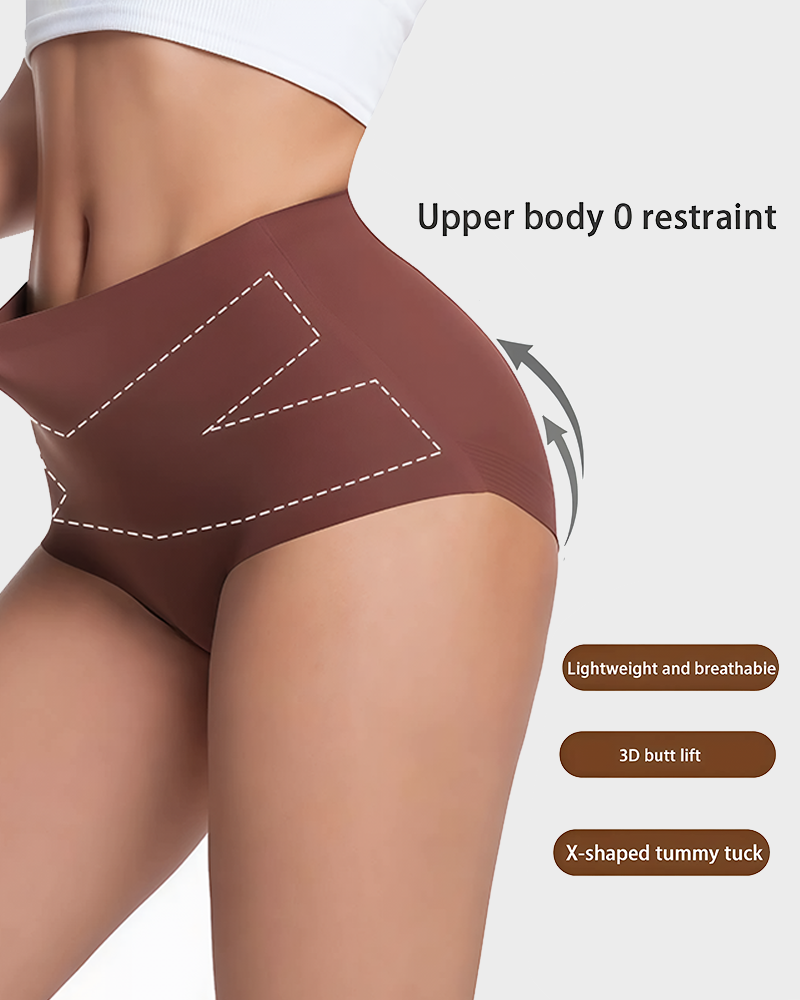 Women's High Waist Seamless Tummy Control Hip Lifting Shapewear Underwear 4/6 Pack